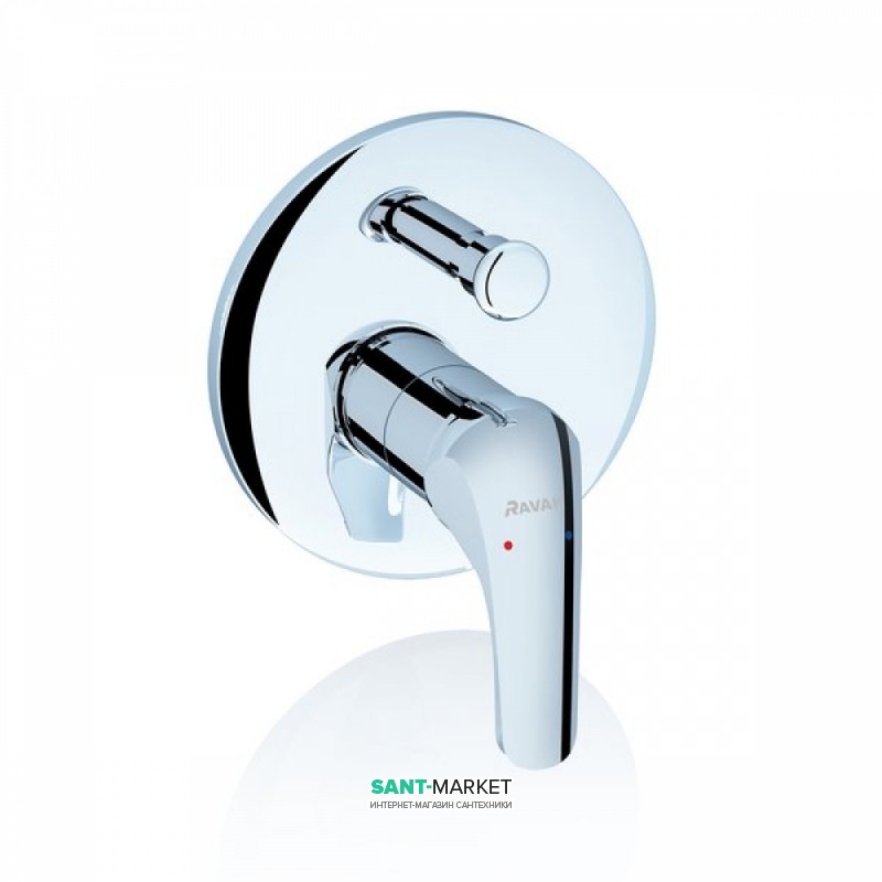 Змішувач для душа вбудовується Ravak Rosa RS 061.00 змішувач з перемикачем хром X070014