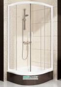 Душевой уголок полукруглый Ravak Blix BLCP4-80 Sabina профиль белый стекло transparent 3B240140Z1