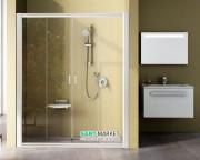 Дверь душевая прямоугольная Ravak Blix BLDP4-160 профиль белый стекло transparent 0YVS0100Z1