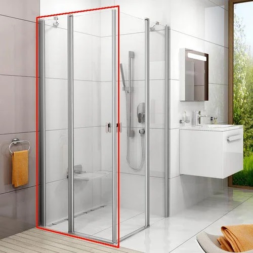 Дверь душевая распашная Ravak Chrome CRV2-100 профиль сатин стекло transparent 1QVA0U00Z1