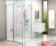 Двері душова орні Ravak Chrome CRV2-110 профіль сатин скло transparent 1QVD0U00Z1