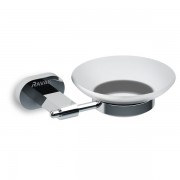 Мильниця з утримувачем Ravak Chrome CR 200.00 хромована латунь матове скло X07P187