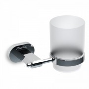 Стакан для зубних щіток Ravak Chrome CR 210.00 з власником хромована латунь матове скло X07P188