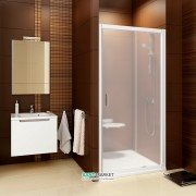 Двері душова прямокутна Ravak Blix BLDP2-100 профіль білий скло grape 0PVA0100ZG