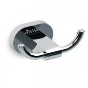 Гачок подвійний Ravak Chrome CR 100.00 латунь хром X07P186