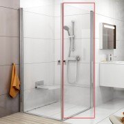Стенка для душевой кабины Ravak Chrome CPS-80 полированный алюминий стекло transparent 9QV40C00Z1