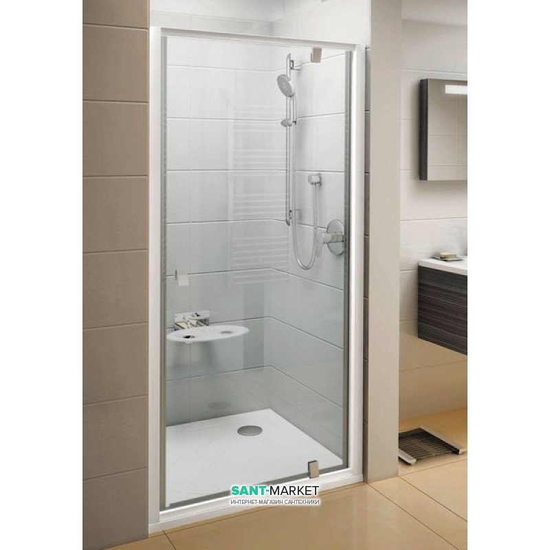 Двері душова Ravak Pivot PDOP1-80 полірований алюміній прозоре скло 03G40C00Z1