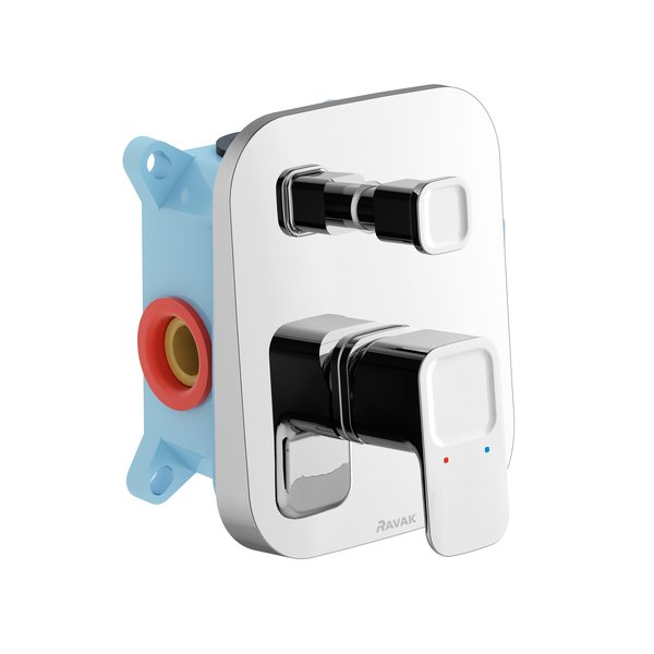 Смеситель для душа встраиваемый Ravak 10° TD 065.00 с переключателем для R-box X070070