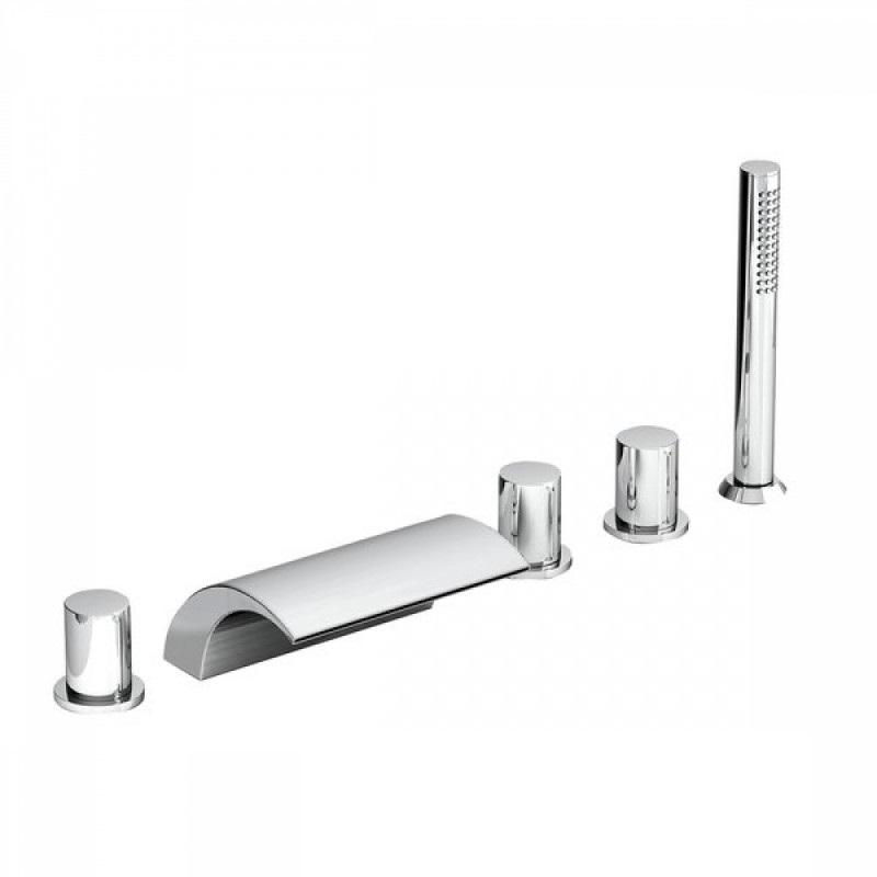 Смеситель для ванны Ravak Waterfall WF 025.00 двухвентильный на 5 отверстий X070060