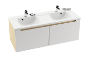 Тумба під раковину підвісна Ravak Classic SD 1300 ДСП / МДФ береза ​​/ білий X000000423