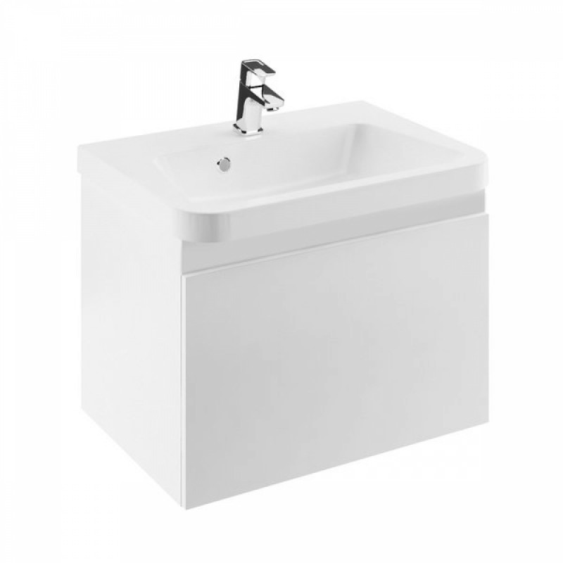 Тумба під раковину підвісна Ravak 10 ° SD 550 ДСП / МДФ білий глянець X000000733