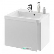 Тумба под угловую раковину подвесная Ravak 10° SD 550 L ДСП/МДФ белый глянец X000000739