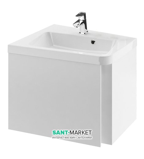 Тумба под угловую раковину подвесная Ravak 10° SD 650 L ДСП/МДФ белый глянец X000000745
