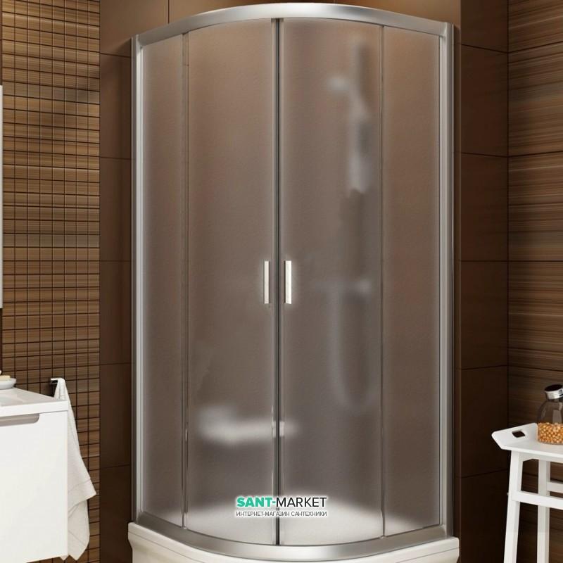 Душевой уголок полукруглый Ravak Blix BLCP4-80 профиль сатин стекло grape 3B240U00ZG