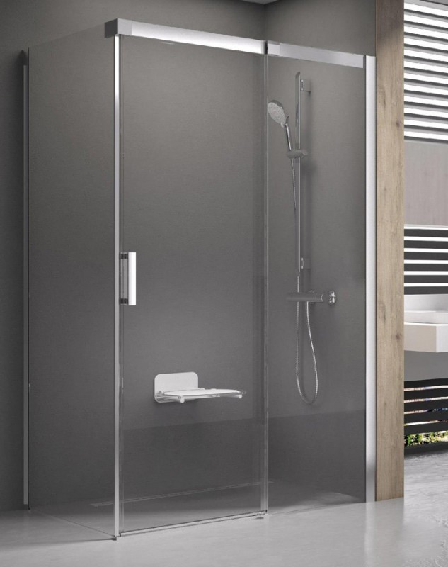 Душовий куточок прямокутний Ravak Matrix MSDPS-100/80 R профіль полірований алюміній скло transparent 0WPA4C00Z1