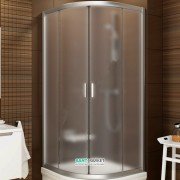 Душевой уголок полукруглый Ravak Blix BLCP4-80 профиль сатин стекло grape 3B240U00ZG