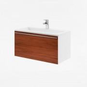 Тумба під раковину підвісна Ravak Clear SD 800 ДСП / МДФ білий / черешня X000000758