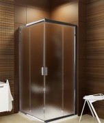 Душевой уголок квадратный Ravak Blix BLRV2K-100 профиль хром стекло grape 1XVA0C00ZG