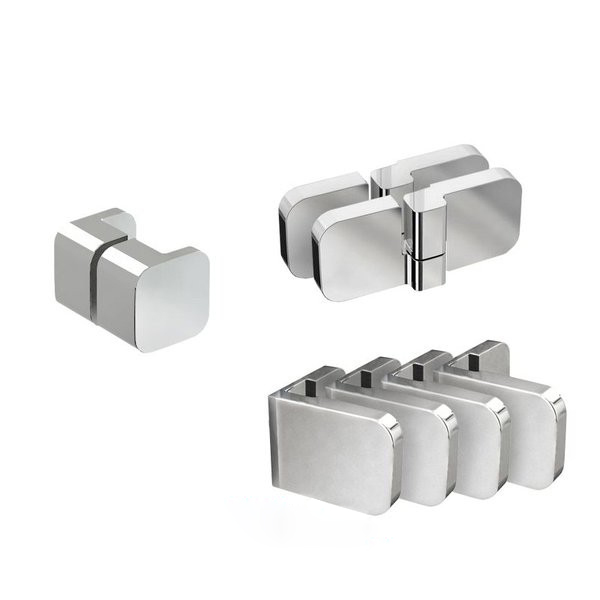 Комплект фурнітури Ravak Brilliant B-SET L для монтажу душових дверей BSD3-L 100,110 см з лівим відкриванням D01000A088