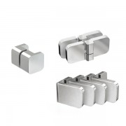 Комплект фурнитуры Ravak Brilliant B-SET L для монтажа душевых дверей BSD3-L 100,110 см с левым открыванием D01000A088