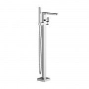 Смеситель для ванны Ravak Chrome CR 080.00 напольный с ручной лейкой латунь хром X070101