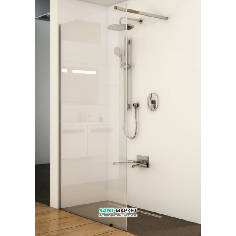 Стенка неподвижная для душевого уголка Ravak Walk In Wall-90 полированный алюминий стекло transparent GW9W70C00Z1