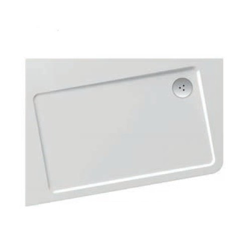 Душовий піддон з литого мармуру Ravak Asymetric Pro 10 ° 120x90 L білий XA25G70101L