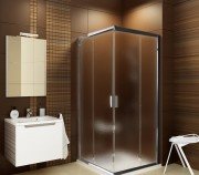 Душевой уголок квадратный Ravak Blix BLRV2K-90 профиль хром стекло grape 1XV70C00ZG