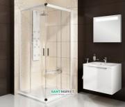 Душевой уголок квадратный Ravak Blix BLRV2-80 белый профиль стекло grape 1LV40100ZG