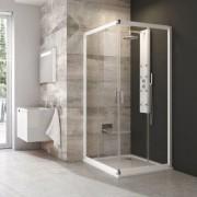 Душевой уголок квадратный Ravak Blix BLRV2-80 белый профиль стекло transparent 1LV40100Z1
