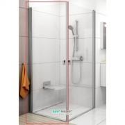Дверь душевая распашная Ravak Chrome CRV1-80 профиль хром стекло transparent 1QV40C01Z1