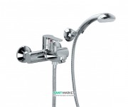 Смеситель для ванны однорычажный с душем Paffoni Blu хром BLU 023 CR