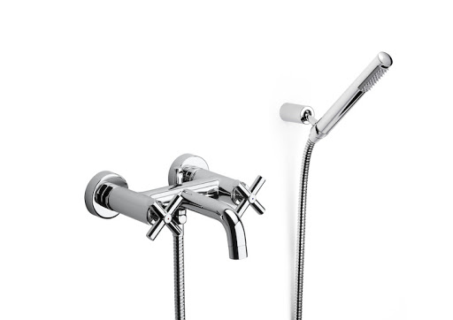 Смеситель для ванны Roca Loft двухвентильный с ручным душем хром A5A0143C00