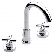 Смеситель для раковины Roca Loft двухвентильный на 3 отверстия хром A5A4443C00