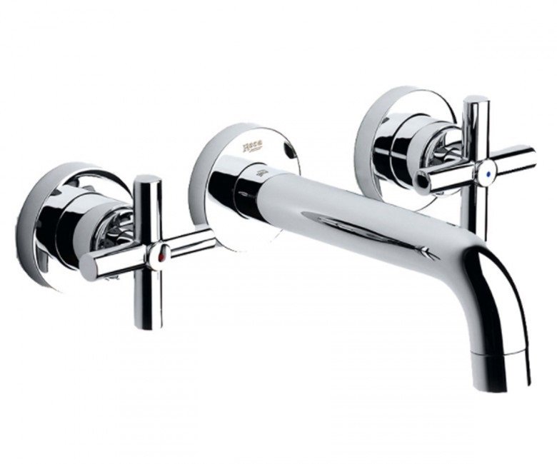 Смеситель для раковины Roca Loft двухвентильный настенный хром A5A4743C00