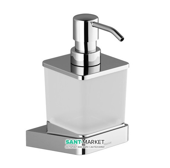 Дозатор для жидкого мыла Ravak 10° TD 231 хромированная латунь матовое стекло X07P323