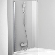 Шторка для ванни Ravak CVSK1 Rosa 140/150 L одноелементна левосторонняя профіль хром скло transparent 7QLM0C00Y1