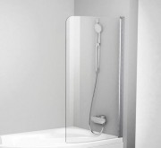 Шторка для ванни Ravak CVSK1 Rosa 140/150 R одноелементна правобічна профіль білий скло transparent 7QRM0100Y1