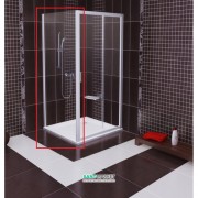 Стенка для душевой кабины Ravak Blix BLPS-100 профиль белый стекло grape 9BHA0100ZG