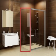 Стенка для душевой кабины Ravak Blix BLPS-100 профиль сатин стекло grape 9BHA0U00ZG