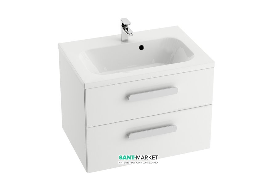 Тумба під раковину підвісна Ravak Chrome II SD 800 ДСП / МДФ білий глянець X000000922