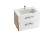 Тумба под раковину подвесная Ravak Chrome II SD 800 ДСП/МДФ капучино/белый глянец X000000923