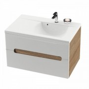 Тумба под раковину подвесная Ravak Classic II SD 800-L ДСП/МДФ капучино/белый глянец X000000913