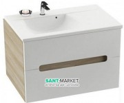 Тумба під раковину підвісна Ravak Classic II SD 800-R ДСП / МДФ латте / білий глянець X000000916