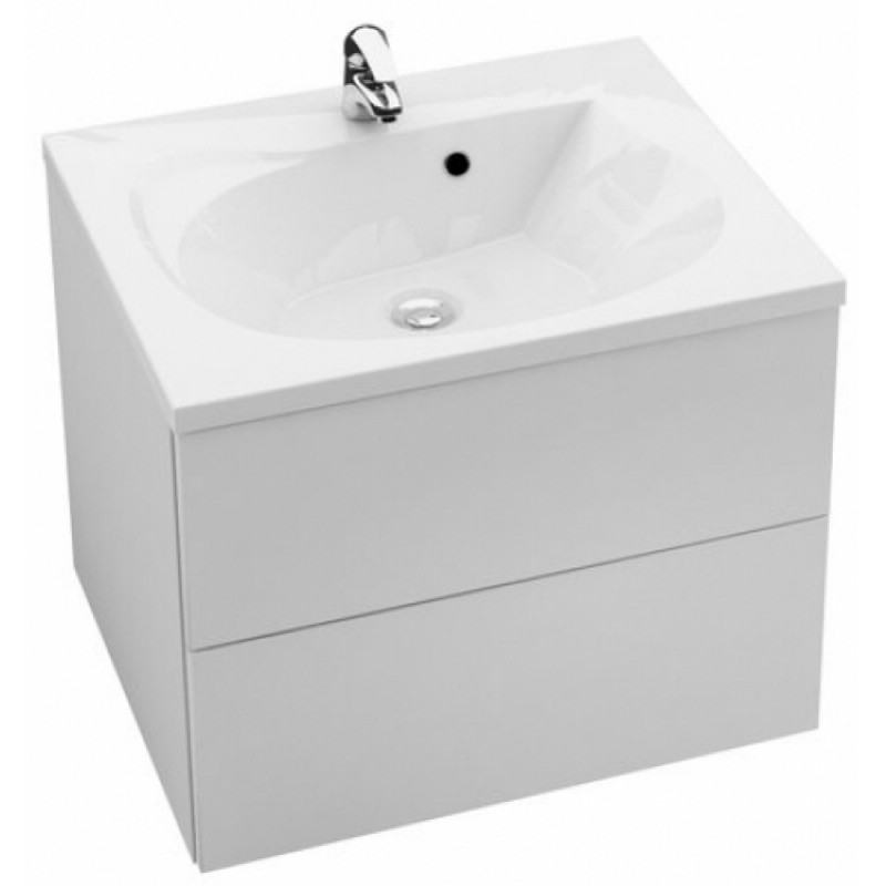 Тумба под раковину подвесная Ravak Rosa II SD 600 ДСП/МДФ белый глянец X000000924