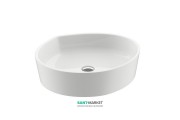 Раковина для ванної Ravak Moon 3 без переливу штучний мармур біла XJN01300004