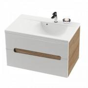 Тумба под раковину подвесная Ravak Classic II SD 800-L ДСП/МДФ капучино/белый глянец X000000913