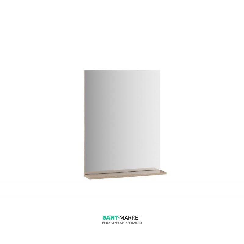 Дзеркало настінне Ravak Rosa II 600 з поличкою прямокутне капучино X000000932