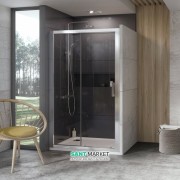 Двері душова розсувні Ravak 10 ° 10DP2-120 профіль полірований алюміній скло transparent 0ZVG0C00Z1