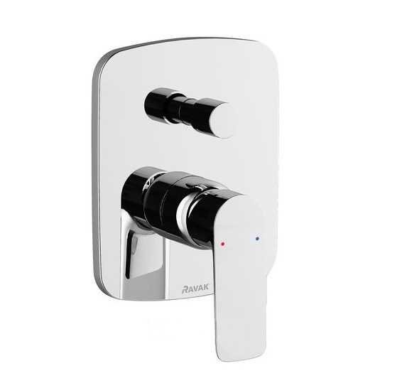 Смеситель для душа встраиваемый Ravak Classic CL 061.00 с переключателем латунь хром X070086